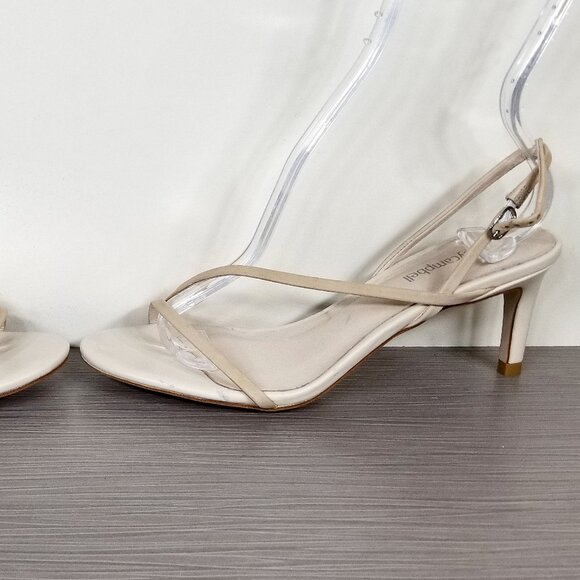 Jeffrey Campbell Morph Slingback Sandal, Cream Leather, Womens Size 7 M - Picture 9 of 12
